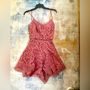 Lovers + Friends Lace Romper